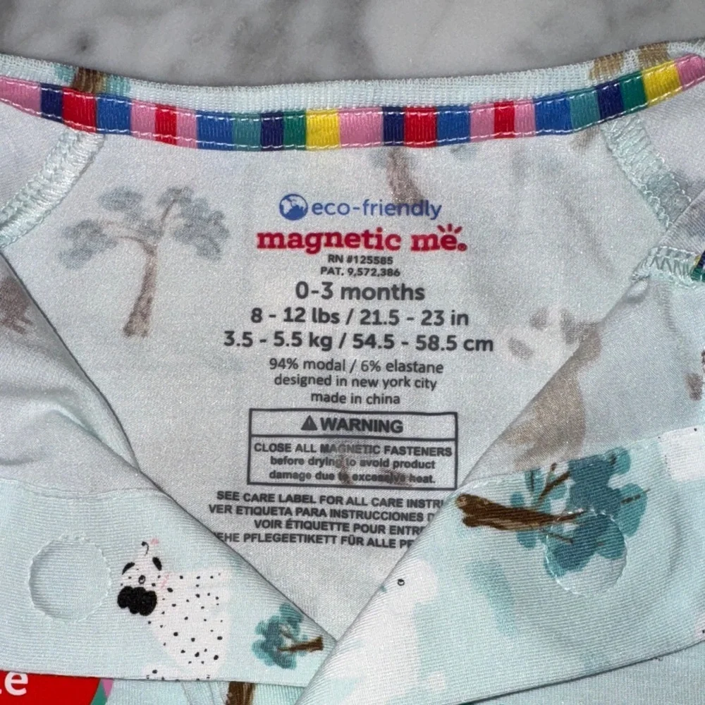 NWT MAGNETIC ME MODAL ANIMAL COVERALL 0/3M